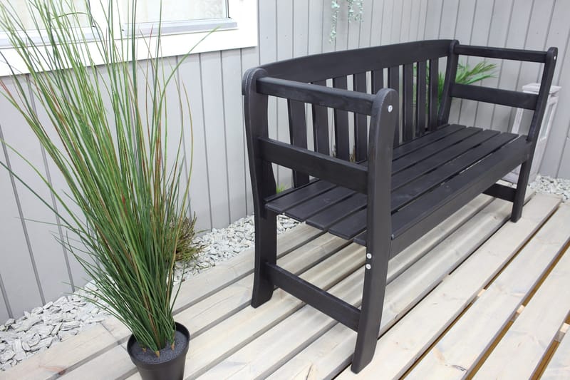 Rosenberg Utesoffa - Kaffesvart - Products - Utemöbler & utemiljö - Utesoffa - Trädgårdsbänk & utebänk