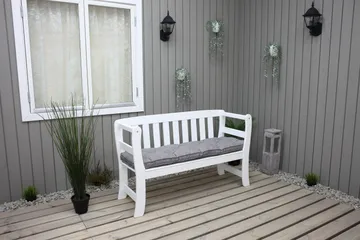Rosenberg Utesoffa - Vit - Products - Utemöbler & utemiljö - Utesoffa - Trädgårdsbänk & utebänk