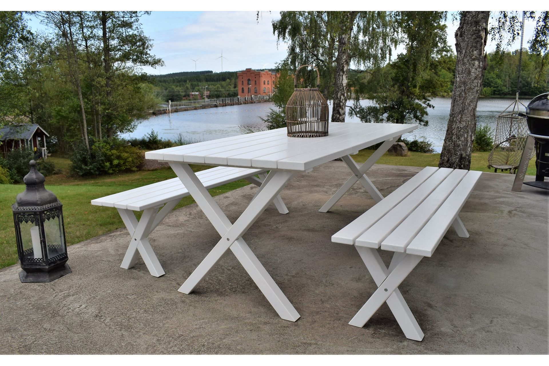 Scottsdale Bänk Utomhus 180 cm Vit