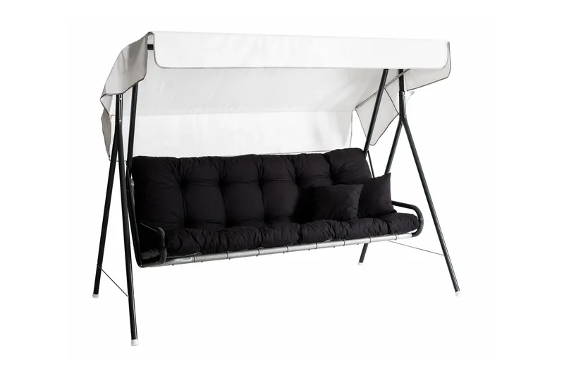Suvi 71B Hammock 3-sits Grå/Svart - Varax - Products - Utemöbler & utemiljö - Utesoffa - Hammock