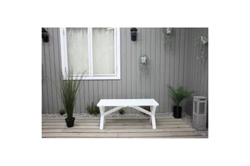 Utomhusbänk Scottsdale - Vit, 100 cm - Products - Utemöbler & utemiljö - Utesoffa - Trädgårdsbänk & utebänk