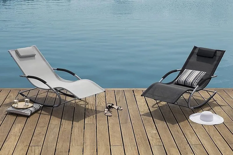 Carano Solstol 149 cm - Svart - Products - Utemöbler & utemiljö - Utestol & trädgårdsstol - Solstol