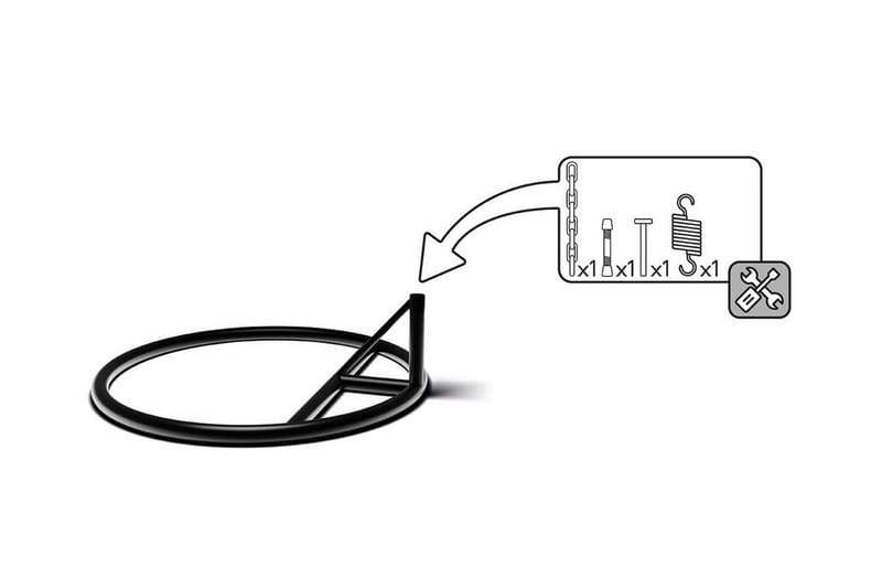 Kintore Hängstol Utomhus 95 cm - Grå - Products - Utemöbler & utemiljö - Utestol & trädgårdsstol - Hängfåtölj & hängstol utomhus