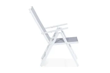 Maggie Fällbar Positionsstol utomhus i aluminium - Vit/grå - Products - Utemöbler & utemiljö - Utestol & tr ädgårdsstol - Positionsstol