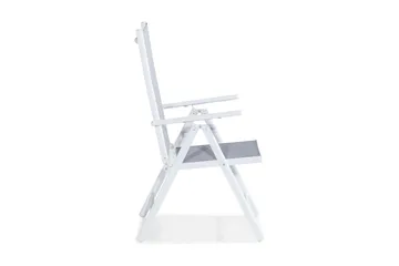 Maggie Fällbar Positionsstol utomhus i aluminium - Vit/grå - Products - Utemöbler & utemiljö - Utestol & trädgårdsstol - Positionsstol