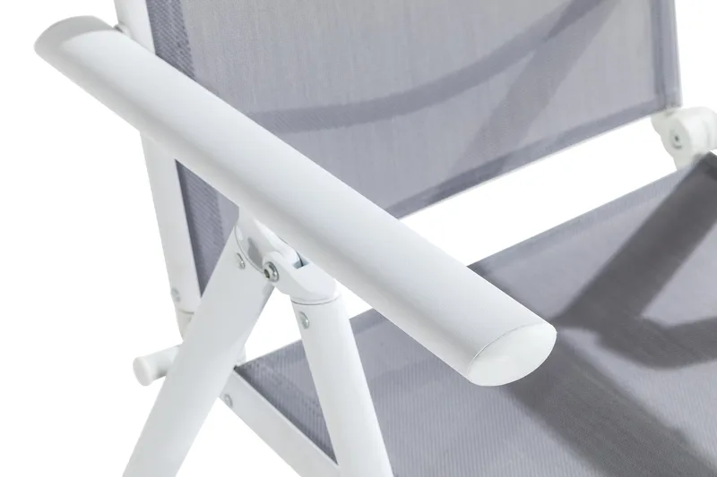 Maggie Fällbar Positionsstol utomhus i aluminium - Vit/grå - Products - Utemöbler & utemiljö - Utestol & trädgårdsstol - Positionsstol