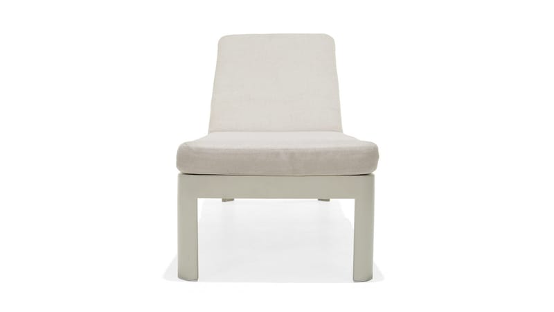 Portals Solsäng med Dyna 189 cm - Vit/Trä - Products - Utemöbler & utemiljö - Utestol & trädgårdsstol - Solsäng & solvagn