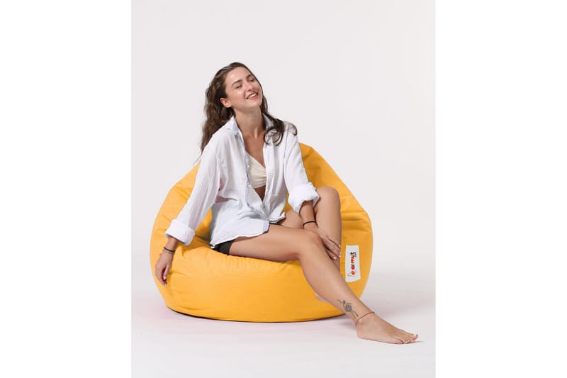 Sittsäckar utomhus Hunny Sittsäck Utomhus 115 cm Gul - Products - Utemöbler & utemiljö - Utestol & trädgårdsstol - Sittsäckar utomhus
