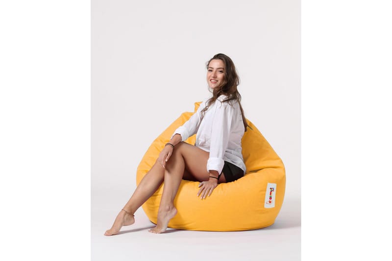 Sittsäckar utomhus Hunny Sittsäck Utomhus 115 cm Gul - Products - Utemöbler & utemiljö - Utestol & trädgårdsstol - Sittsäckar utomhus