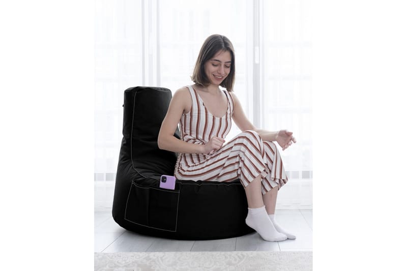 Sittsäckar utomhus Vikki Sittsäck Utomhus 70 cm Svart - Products - Utemöbler & utemiljö - Utestol & trädgårdsstol - Sittsäckar utomhus
