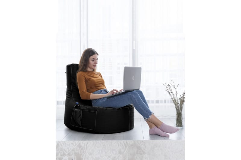Sittsäckar utomhus Vikki Sittsäck Utomhus 70 cm Svart - Products - Utemöbler & utemiljö - Utestol & trädgårdsstol - Sittsäckar utomhus