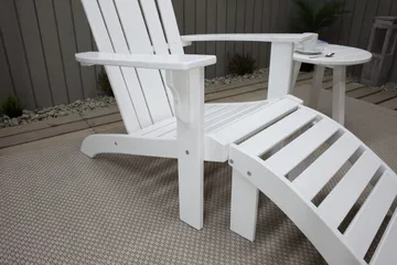 Cranston Däckstol - Vit - Products - Utemöbler & utemiljö - Utestol & trädgårdsstol - Solstol - Däckstol