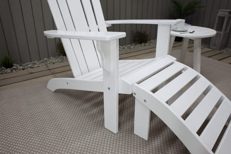 Cranston Däckstol - Vit - Products - Utemöbler & utemiljö - Utestol & trädgårdsstol - Solstol - Däckstol