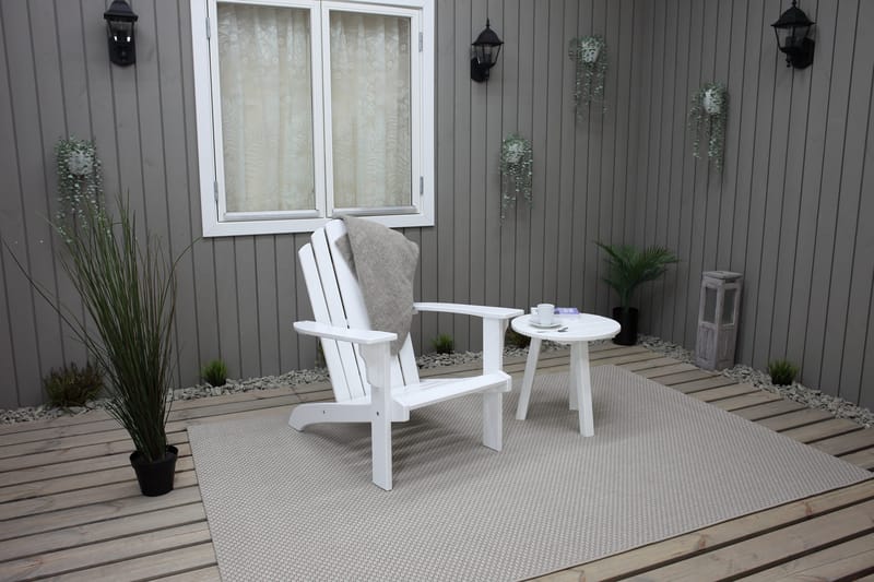 Cranston Däckstol - Vit - Products - Utemöbler & utemiljö - Utestol & trädgårdsstol - Solstol - Däckstol