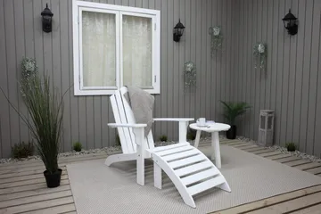 Cranston Däckstol - Vit - Products - Utemöbler & utemiljö - Utestol & trädgårdsstol - Solstol - Däckstol