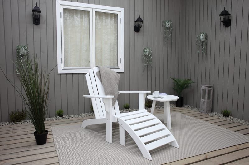 Cranston Däckstol - Vit - Products - Utemöbler & utemiljö - Utestol & trädgårdsstol - Solstol - Däckstol