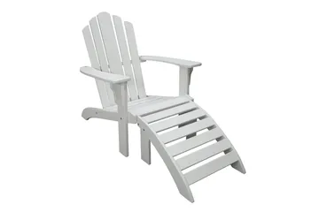 Cranston Däckstol - Vit - Products - Utemöbler & utemiljö - Utestol & trädgårdsstol - Solstol - Däckstol