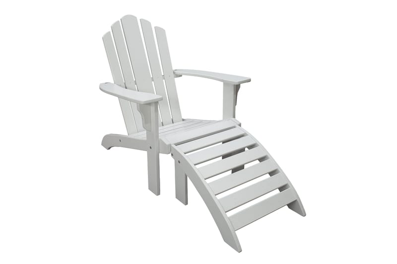 Cranston Däckstol - Vit - Products - Utemöbler & utemiljö - Utestol & trädgårdsstol - Solstol - Däckstol