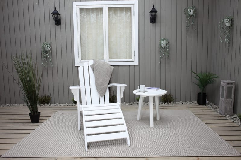 Cranston Däckstol - Vit - Products - Utemöbler & utemiljö - Utestol & trädgårdsstol - Solstol - Däckstol