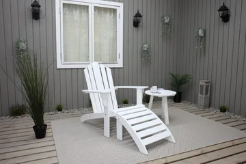 Cranston Däckstol - Vit - Products - Utemöbler & utemiljö - Utestol & trädgårdsstol - Solstol - Däckstol