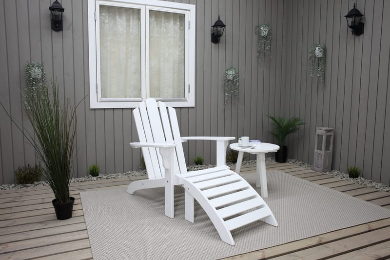 Cranston Däckstol - Vit - Products - Utemöbler & utemiljö - Utestol & trädgårdsstol - Solstol - Däckstol