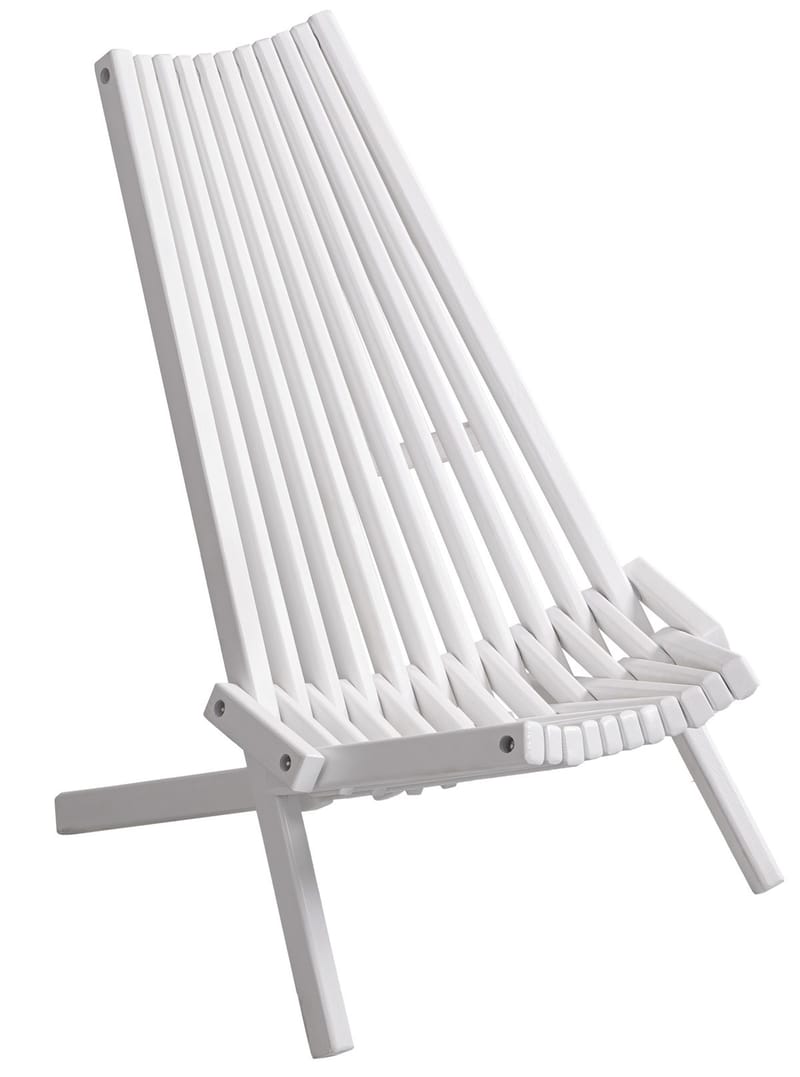 Däckstol vit med nackkudde - vit - Products - Utemöbler & utemiljö - Utestol & trädgårdsstol - Solstol - Däckstol