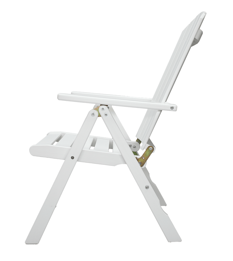 Utestol Baltic Garden Kungshamn Recliner 2-pack, vit - vit - Products - Utemöbler & utemiljö - Utestol & trädgårdsstol - Positionsstol