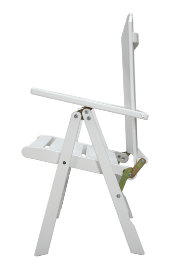 Utestol Baltic Garden Kungshamn Recliner 2-pack, vit - vit - Products - Utemöbler & utemiljö - Utestol & trädgårdsstol - Positionsstol