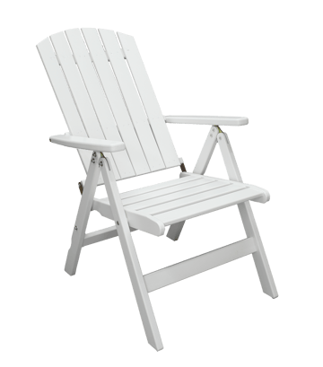 Utestol Baltic Garden Kungshamn Recliner 2-pack, vit - vit - Products - Utemöbler & utemiljö - Utestol & trädgårdsstol - Positionsstol