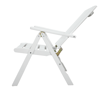 Utestol Baltic Garden Kungshamn Recliner 2-pack, vit - vit - Products - Utemöbler & utemiljö - Utestol & trädgårdsstol - Positionsstol