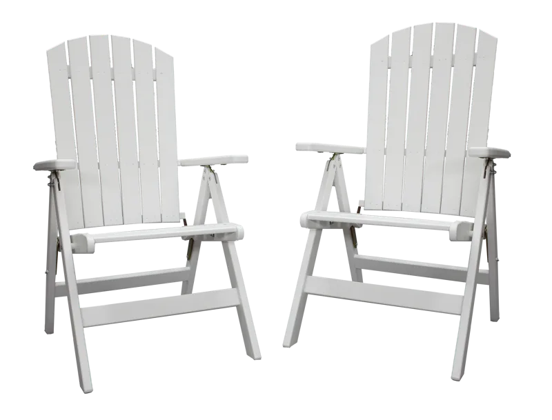 Utestol Baltic Garden Kungshamn Recliner 2-pack, vit, vit