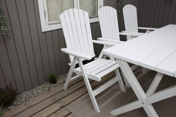 Utestol Baltic Garden Kungshamn Recliner 2-pack, vit - vit - Products - Utemöbler & utemiljö - Utestol & trädgårdsstol - Positionsstol