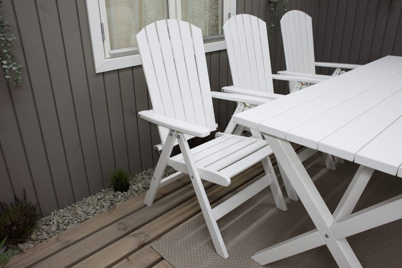 Utestol Baltic Garden Kungshamn Recliner 2-pack, vit - vit - Products - Utemöbler & utemiljö - Utestol & trädgårdsstol - Positionsstol