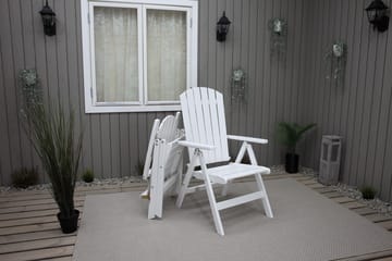 Utestol Baltic Garden Kungshamn Recliner 2-pack, vit - vit - Products - Utemöbler & utemiljö - Utestol & trädgårdsstol - Positionsstol