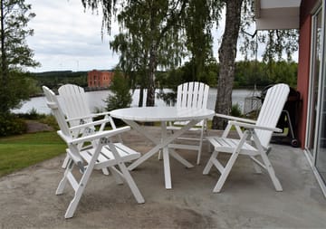 Utestol Baltic Garden Kungshamn Recliner 2-pack, vit - vit - Products - Utemöbler & utemiljö - Utestol & trädgårdsstol - Positionsstol