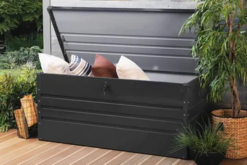 Cebrosa Dynlåda 62|132|64 cm - Svart/Grå - Products - Utemöbler & utemiljö - Utomhusförvaring - Dynförvaring - Dynbox & dynlåda