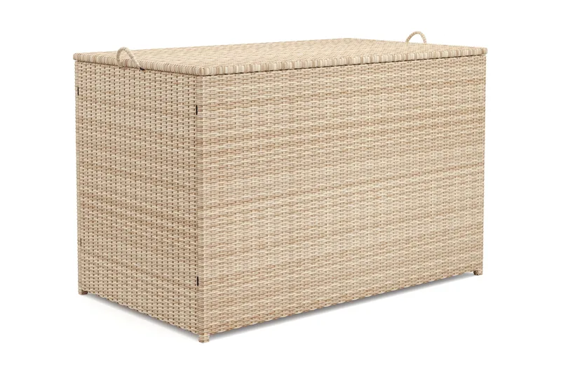 Sydney Dynbox Utomhus i konstrotting med handtag 140x90x80 cm - Beige - Products - Utemöbler & utemiljö - Utomhusförvaring - Dynförvaring - Dynbox & dynlåda