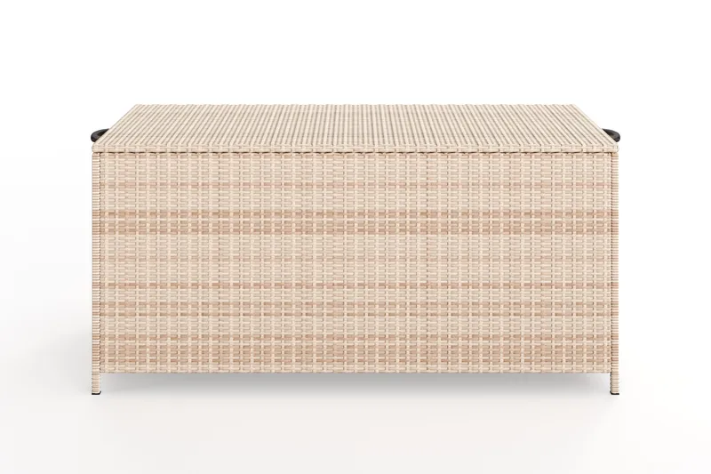 Zahara Dynbox utomhus i konstrotting med handtag 140x60x60 cm - Beige - Products - Utemöbler & utemiljö - Utomhusförvaring - Dynförvaring - Dynbox & dynlåda