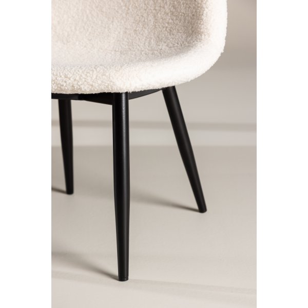 Polar barnstol - Vit teddy