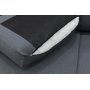Solna m�rkgr� v�ndbar U-soffa 367 cm + M�beltassar