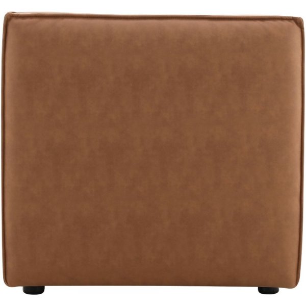 Nees modulsoffa i cognac combo 3 + Textilv�rd f�r m�bler