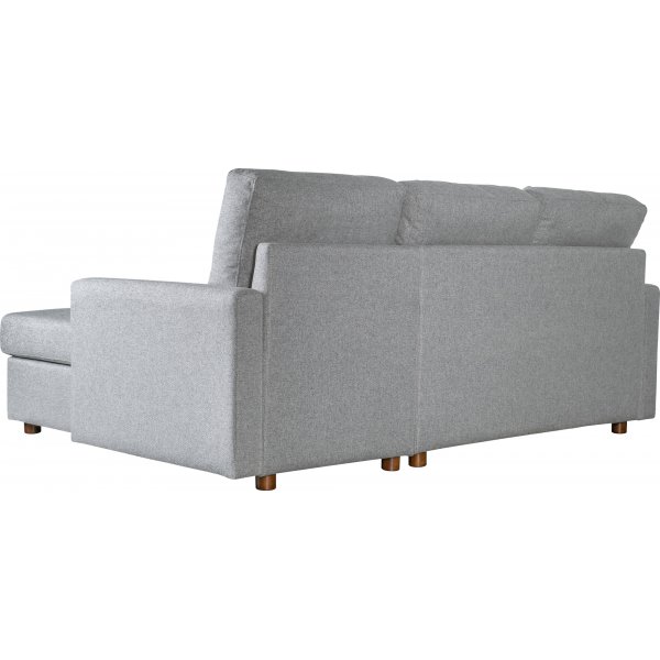 Soffa med f�rvaring gr� 214 cm bred