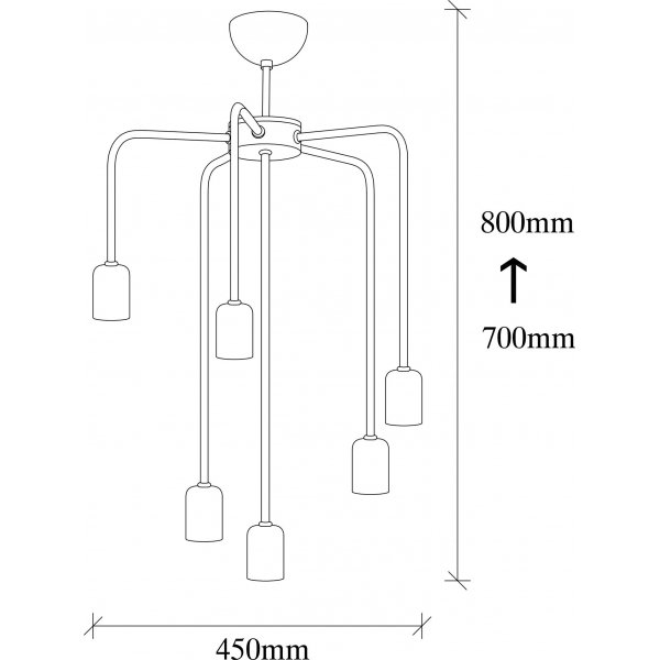 Denge taklampa 3446 - Svart/nickel Denge taklampa 3446 - Svart/nickel