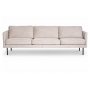 Eden 4-sits soffa i beige manchester - 262 cm bred