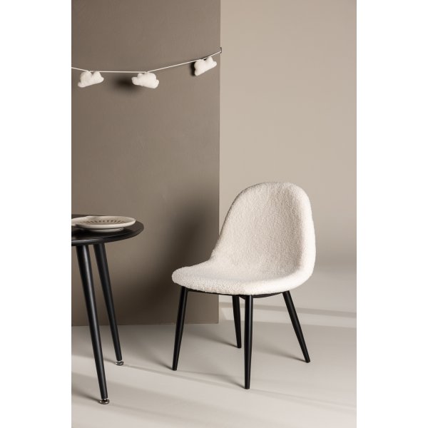 Polar barnstol - Vit teddy