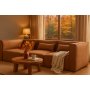 Nees modulsoffa i cognac combo 4 + Textilv�rd f�r m�bler