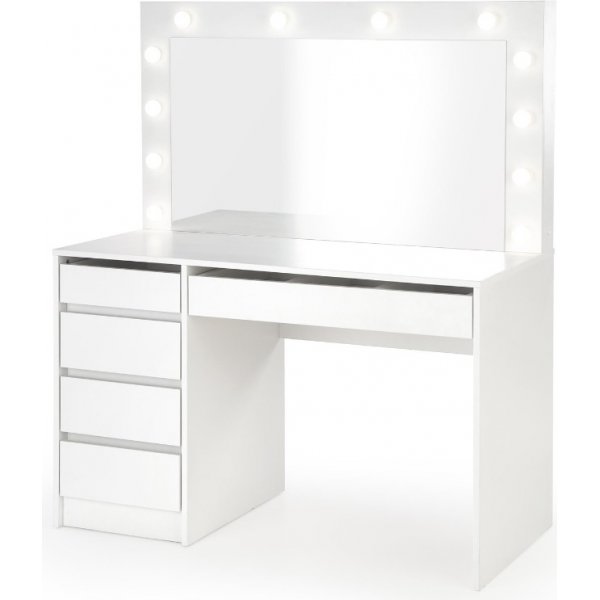 Facada sminkbord med spegel och belysning + M�beltassar