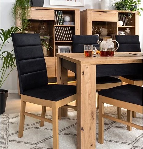 Ostia matbord 160-200 x 90 cm - Ek