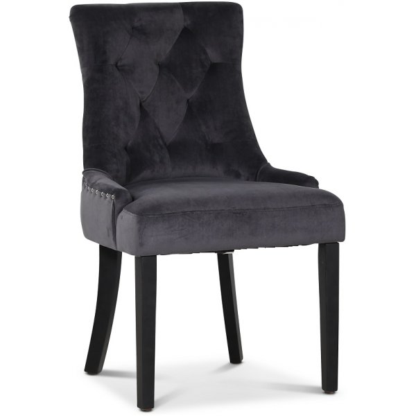 Lamier matgrupp Bord med 4 st Tuva stolar i gr� sammet + 4.00 x Stolsdyna