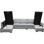 U-soffa med f�rvaring 367 cm gr�